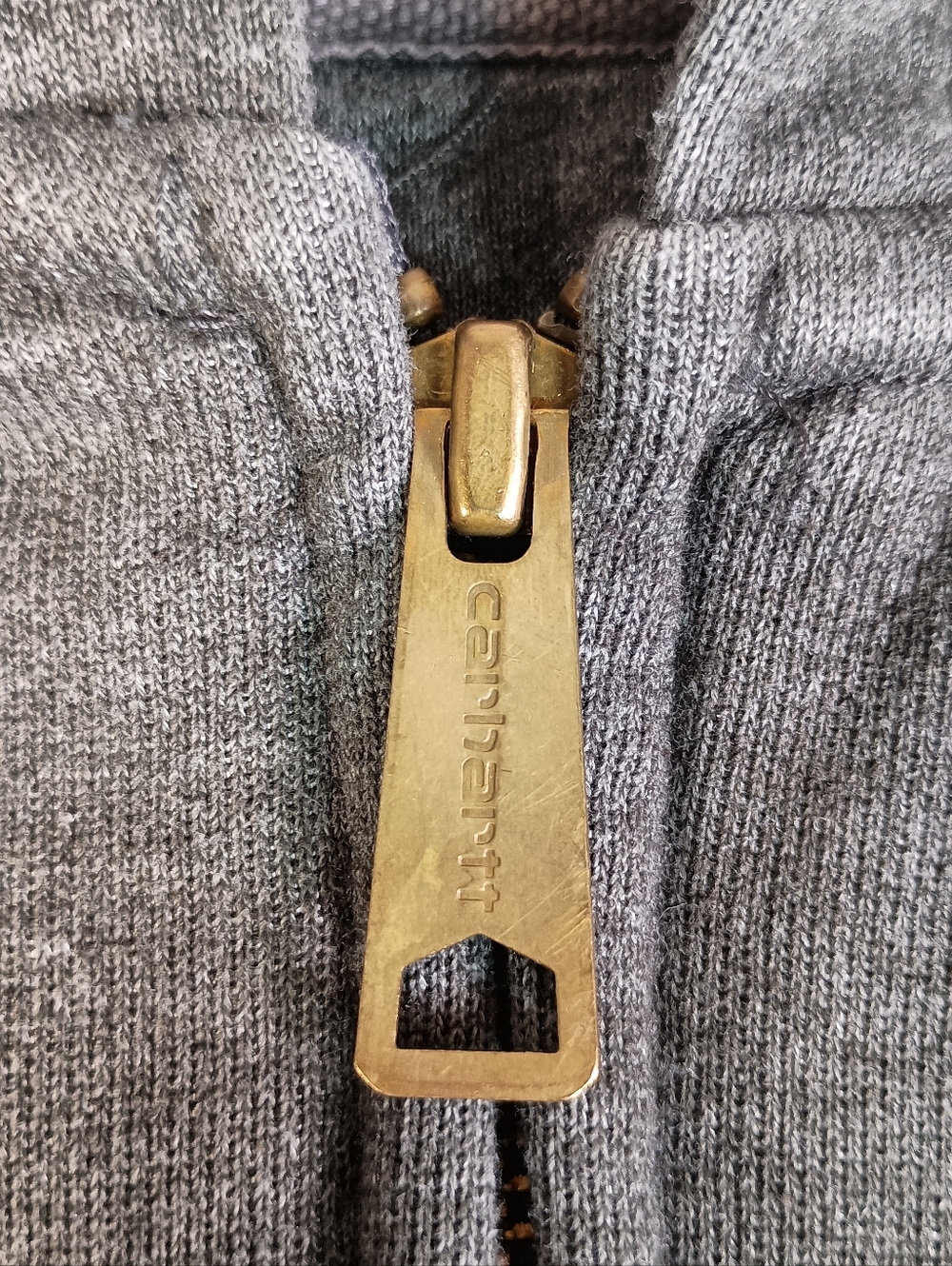 Carhartt Men's 2XL Gray Original Fit Workwear Outdoor Full Zip Sweatshirt Hoodie - Picture 5 of 7